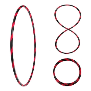 Bunter Hula Hoop Reifen, faltbar, &Oslash;90/95/100cm