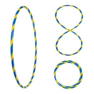 Bunter Hula Hoop Reifen, faltbar, Ø90/95/100cm