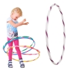 Bunter Kinder Hula Hoop für kleine Profis, Ø70cm, Weiss-Lila