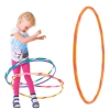 Bunter Kinder Hula Hoop für kleine Profis, Ø70cm, Orange-Orange