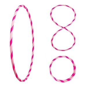 Colorful Hula Hoop, foldable, Ø90cm Pink-Pink