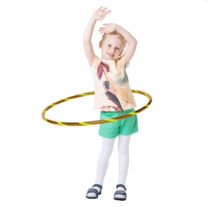 Glamour Kinder Hula Hoop, Ø60cm, Gelb-Gelb