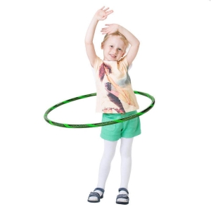 Glamour Kinder Hula Hoop, Ø60cm, Grün-Grün