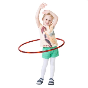 Glamour Hula Hoop para niños, Ø80cm Rojo-Naranja