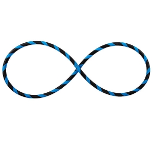 Pliable Cerceau Hula Hoop pour débutants, Neon-bleu Ø105cm