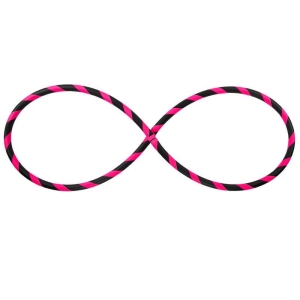 Faltbarer Anfänger Hula Hoop Reifen, Neon-Pink Ø100cm
