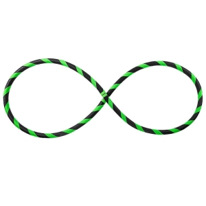 Faltbarer Anfänger Hula Hoop Reifen, Neon-Grün Ø105cm