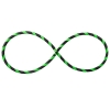 Faltbarer Anfänger Hula Hoop Reifen, Neon-Grün Ø90cm