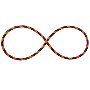 Foldable Beginner Hula Hoop, Neon-Orange Ø90cm