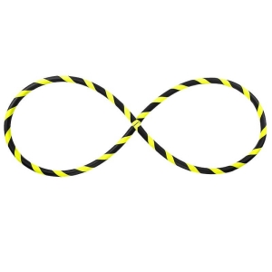 Pliable Cerceau Hula Hoop pour débutants, Neon-jaune Ø90cm