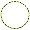 Faltbarer Anfänger Hula Hoop Reifen, Neon-Gelb Ø90cm