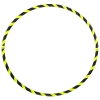 Plegable Hula Hoop para principiantes, Neon-amarillo Ø90cm