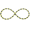 Plegable Hula Hoop para principiantes, Neon-amarillo Ø90cm