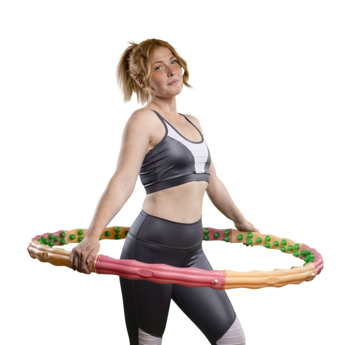 HOOPOMANIA Lot De 2 Arm Hoops Hula Hoop De Bras Pour Renforcer Les Bras - Rose Ou Bleu