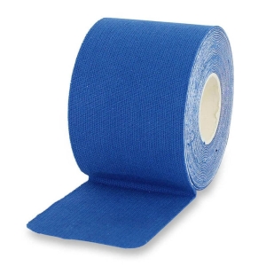 Kinesiologie Tape, elastische Bandage für Physiotherapie 50 mm x 5 m, Blau