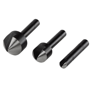 Countersink Set for plastic, 3 pcs. (&Oslash; 12, 16, 19 mm)