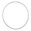 Plegable Hula Hoop en blanco,  Ø 105cm, Blanco