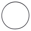 Hula Hoop en blanco, enchufable (Snap Button), Ø 130cm, Negro