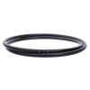 Hula Hoop en blanco, enchufable (Snap Button), Ø 130cm, Negro