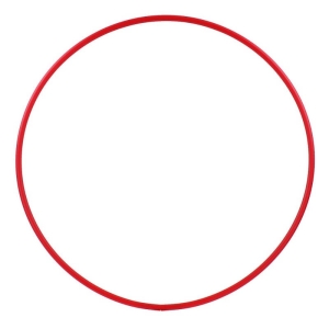 Mini Hula Hoop Blank, 20mm, Ø50cm rojo