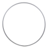 Mini Hula Hoop Blank, 20mm, Ø50cm white