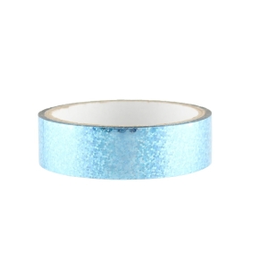 Cinta decorativa con brillo 25mm x 30m turquesa