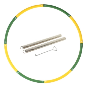 Hoopomania Booster Hoop con anima in metallo e schiuma, 0,85 kg + 2 x 200g