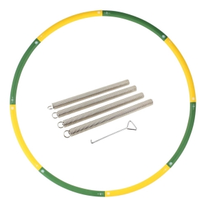 Hoopomania Booster Hoop con anima in metallo e schiuma, 0,85 kg + 4 x 200g