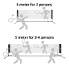 Hoopomania filet de badminton, filet de volant en plumes, filet de volley-ball pour le jardin
