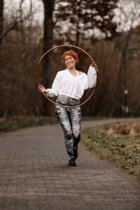 HOOPOMANIA Hula Hoop pour débutants [Ø90cm - Ø105cm] Hula Hoop Adulte